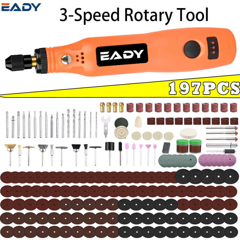 Power Tools Jack - USB draadloze roterende gereedschapsset – mini-elektrische