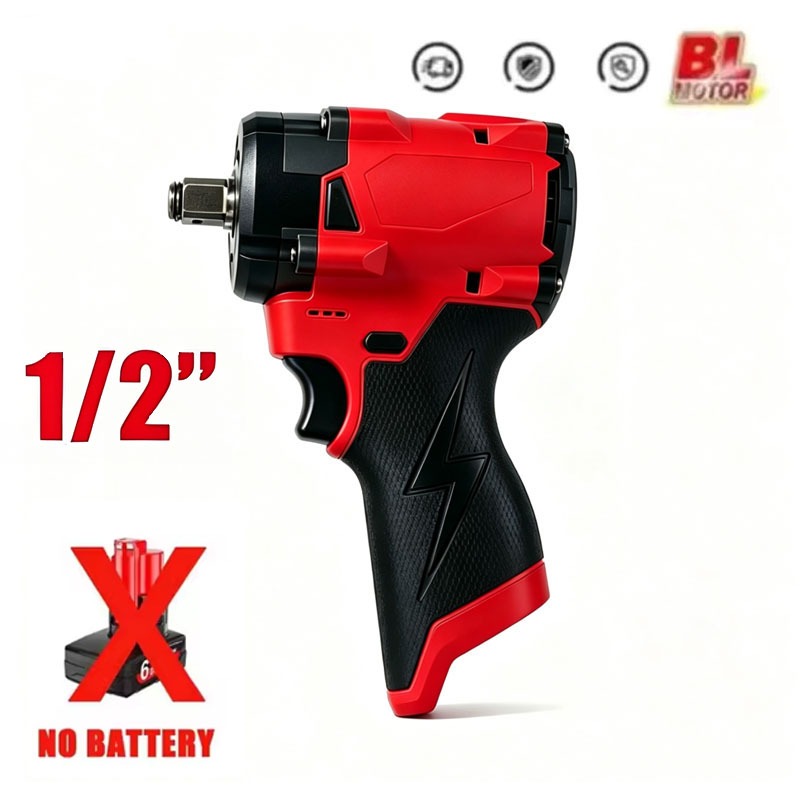 Cordless Drill Driver - 12V borstelloze elektrische slagmoersleutel draadloze boormachine