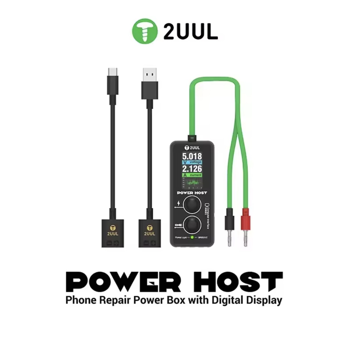 Power Key Tools - 2UUL PW15 Power Host Ampère-Voltmeter met