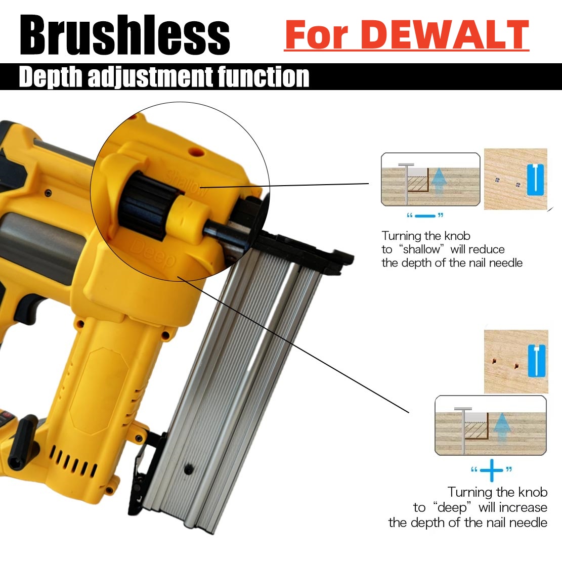 Staple Gun Electric - 2in1 borstelloos elektrisch schiethamer F15-F50 K410