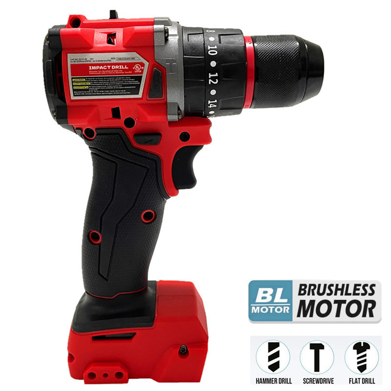 Cordless Drill Driver - Voor Milwaukee 18V/20V Accu-slagboormachine, borstelloze elektrische