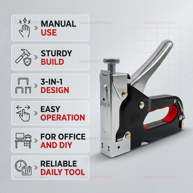 Zware 3-in-1 nietmachine-nagel - Staple Gun Electric recensie en prijs