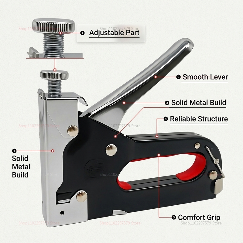 Zware 3-in-1 nietmachine-nagel - Staple Gun Electric recensie en prijs