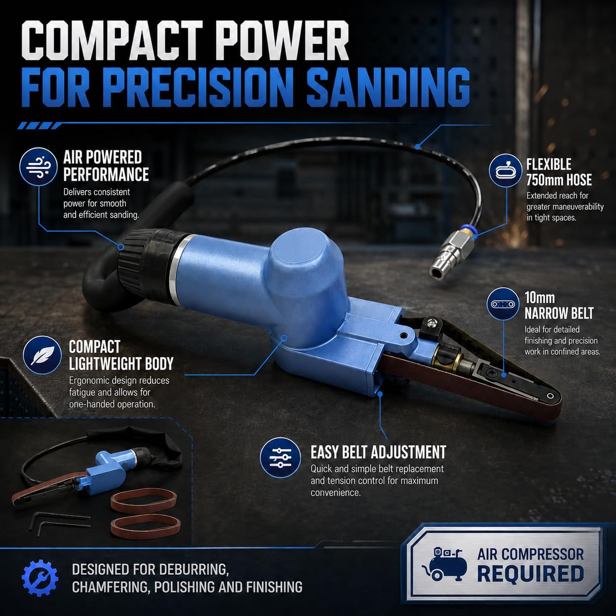 WILIN Pneumatische Vingerbands - Detail Sander Corner recensie en prijs