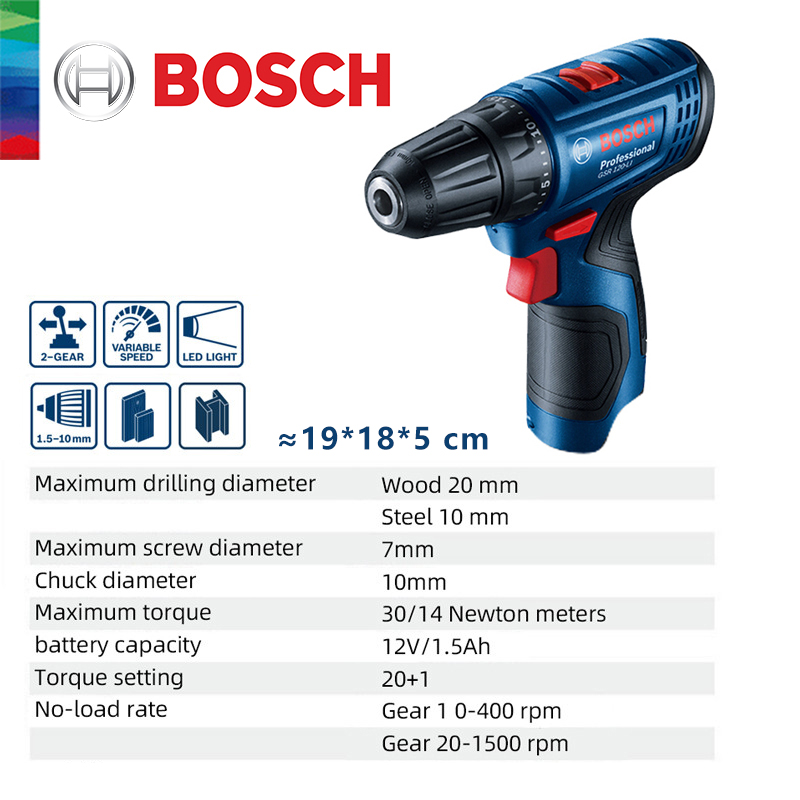 Bosch GSR 120-LI 12V Lithium E - Cordless Drill Driver recensie en prijs