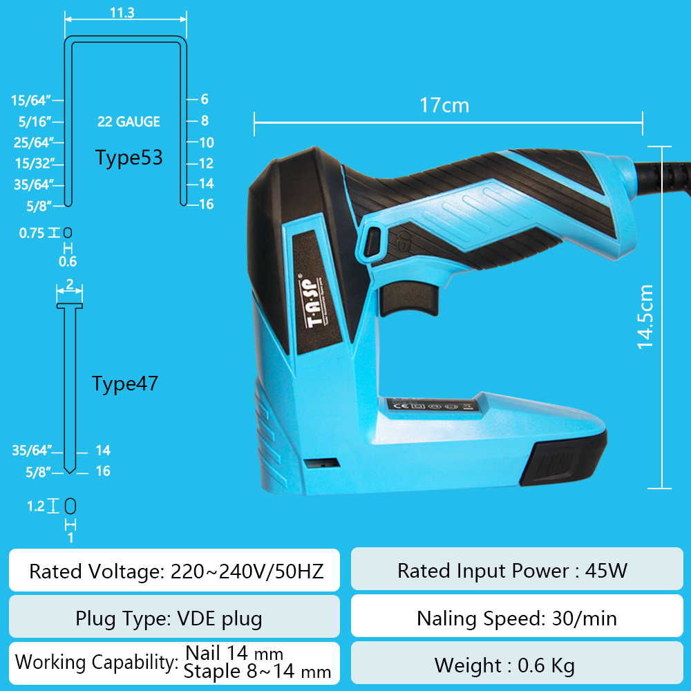 230V 2-in-1 elektrische nietpi - Staple Gun Electric recensie en prijs