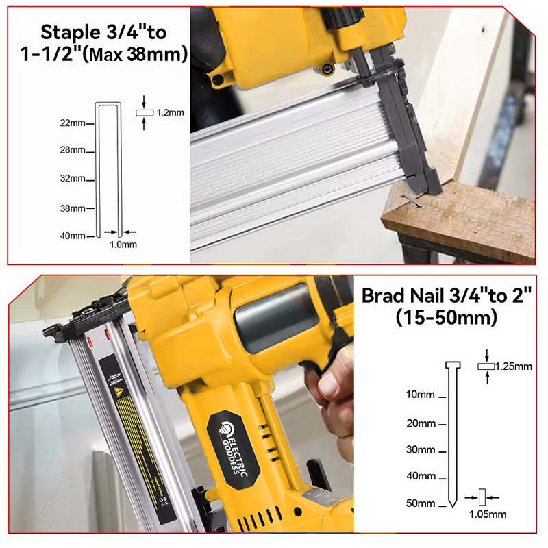 Borstelloze Elektrische Brad S - Staple Gun Electric recensie en prijs